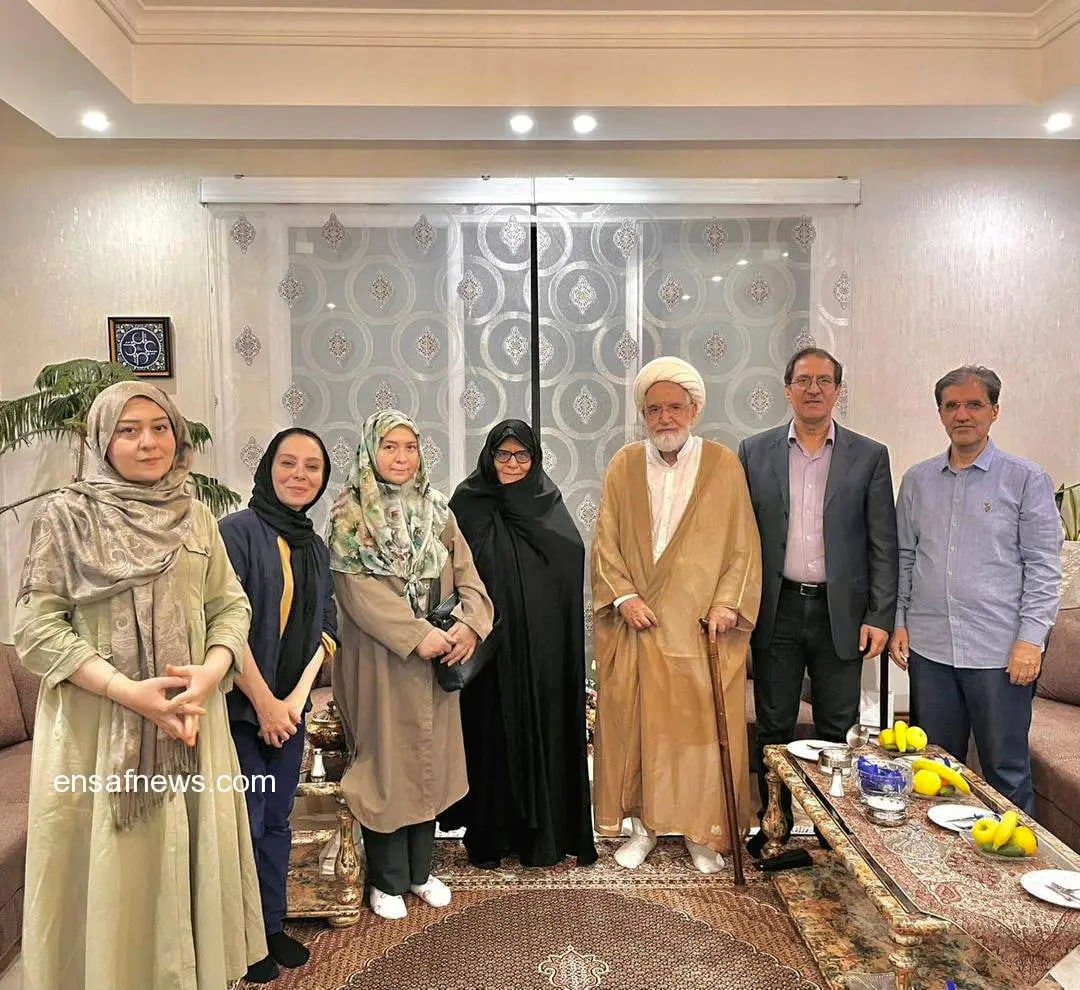 فرزندان میرحسین موسوی به دیدار مهدی کروبی رفتند + عکس