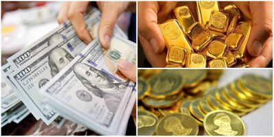 صعود قیمت طلاو سکه/آخرین قیمت دلار در بازار امروز 