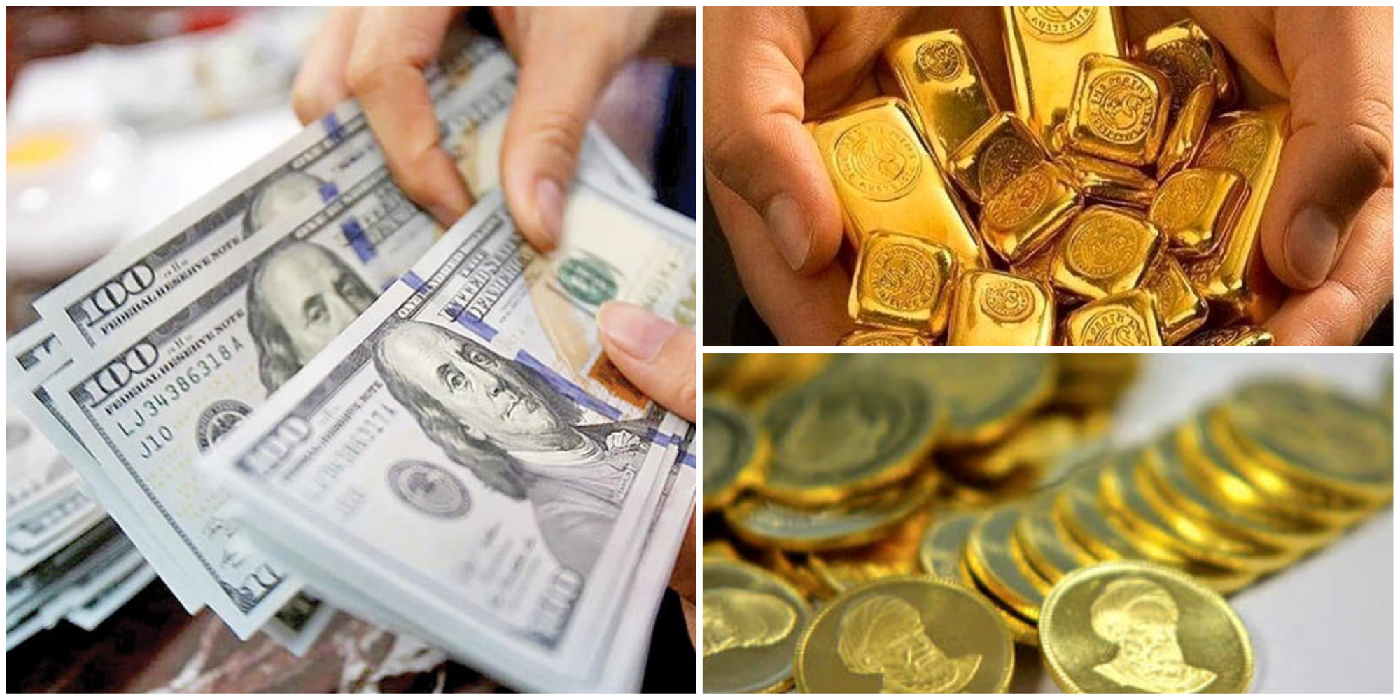 نرخ ارز دلار سکه طلا یورو امروز پنجشنبه 6 اردیبهشت 1403/ نزول طلا، سکه گران شد + جدول