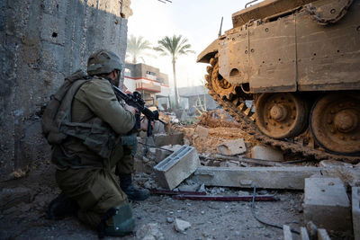 ناکامی ارتش اسرائیل در حمله به این منطقه غزه/ صدای چند انفجار شنیده شد