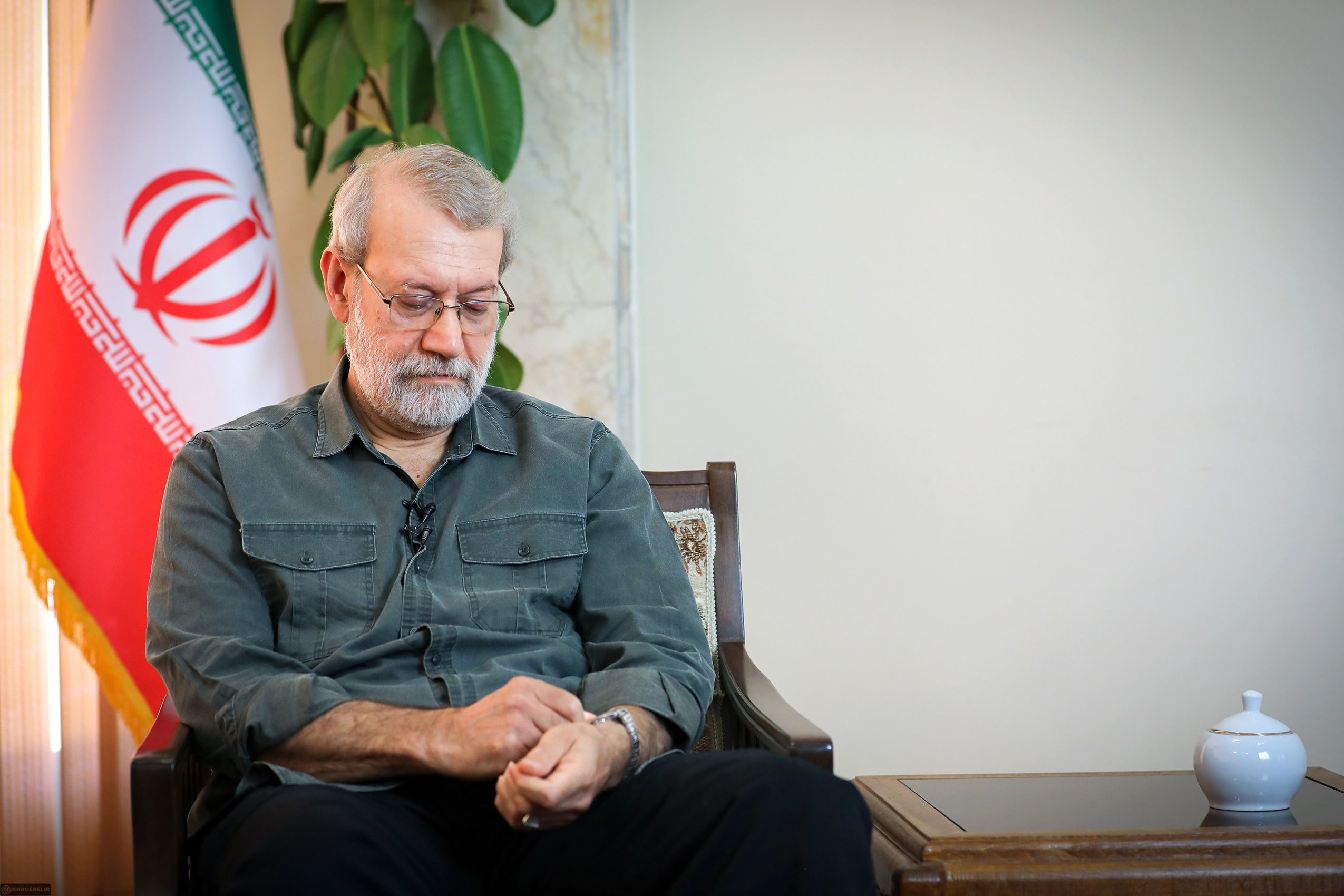 علی لاریجانی در «در لباس سربازی»+عکس