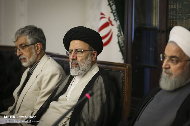 تصاویر جلسه شورای عالی انقلاب فرهنگی با حضور سران قوا