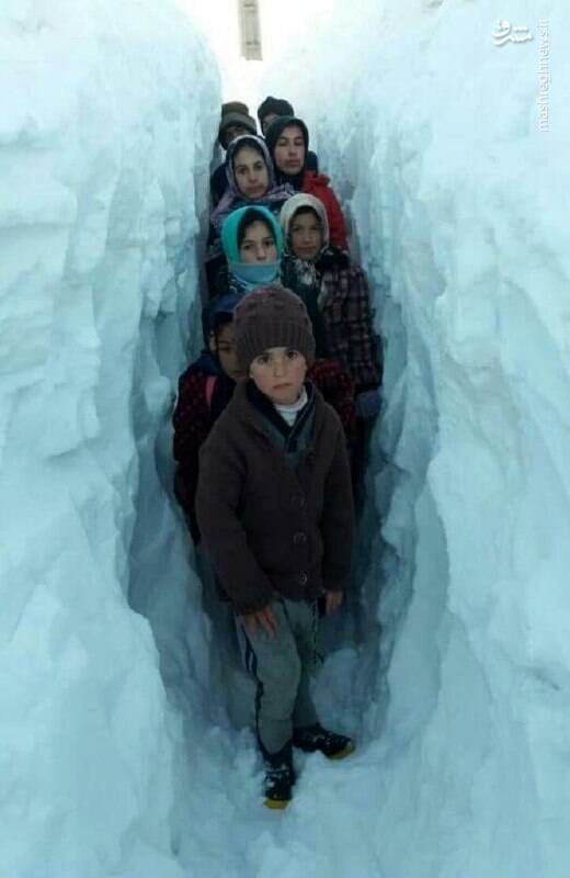 ارتفاع باورنکردنی برف در کردستان!+تصاویر