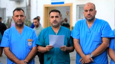 اسرائیل کادر درمان بیمارستان کمال عدوان را به اسارت گرفت 