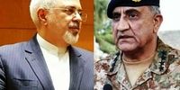 ظریف با فرمانده ارتش پاکستان دیدار و گفت‌وگو کرد