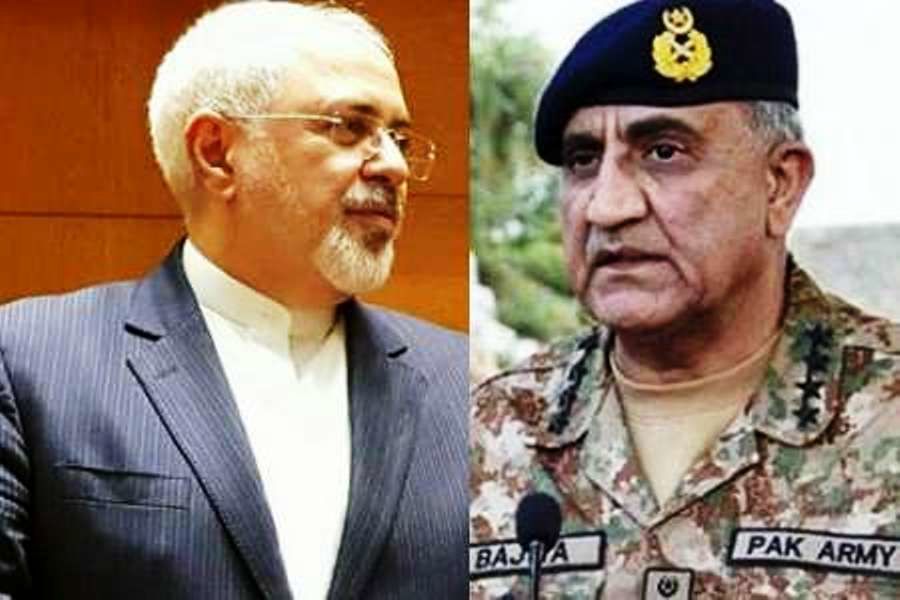 ظریف با فرمانده ارتش پاکستان دیدار و گفت‌وگو کرد