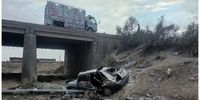 سقوط وحشتناک یک پراید از پل+تعداد مصدومان و کشته‌ها