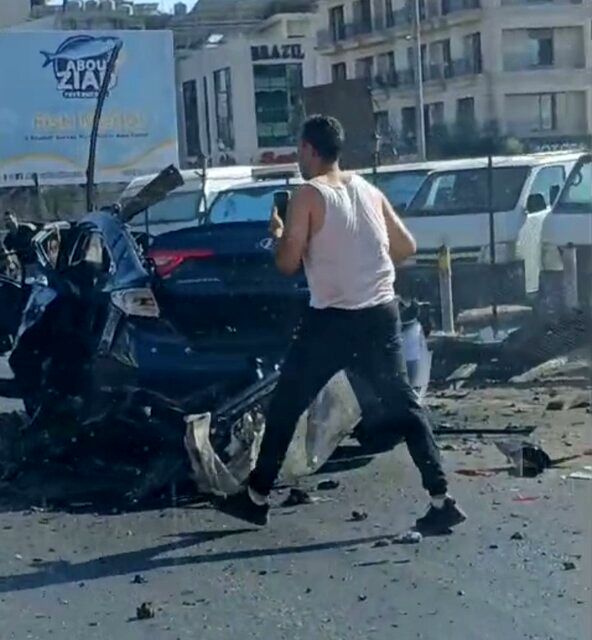 حمله پهپادی اسرائیل به بیروت
