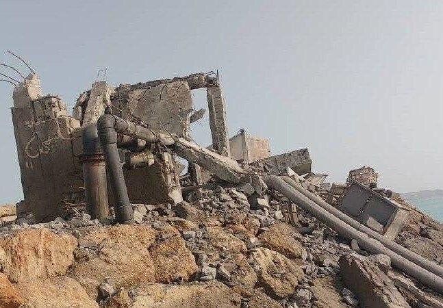 اولین تصاویر از حمله آمریکا به آب‌شیرین‌کن بونجی جاسک