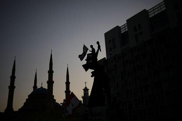 تصاویر منتخب اعتراضات لبنان