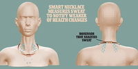 گردنبندی که سلامت فرد را با دقت ارزیابی می‌کند! +تصاویر