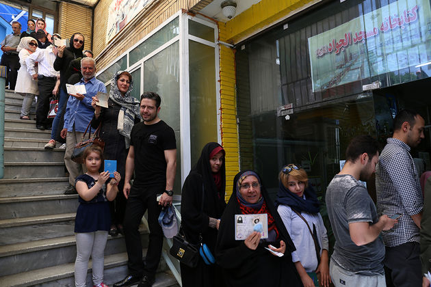 حضور مردم تهران در انتخابات