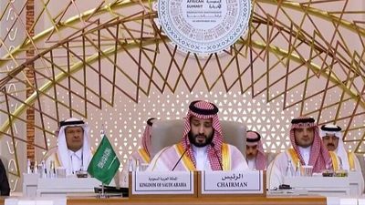 بن سلمان: کوچاندن اجباری فلسطینیان از نوار غزه باید متوقف شود