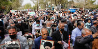 راهپیمایی مردم همدان در محکومیت ترور سه روحانی در حرم رضوی+تصاویر