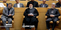 تصویری از بادیگارد ابراهیم رئیسی  در یک مراسم 