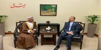 دیدار امیرعبداللهیان با همتای عمانی خود در حاشیه نشست بغداد-2 