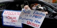 اعتراض معلمان آمریکا به بازگشایی مدارس 