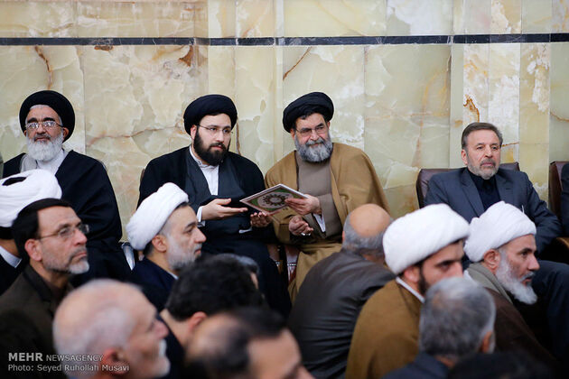 مراسم ترحیم آیت الله هاشمی رفسنجانی در مسجد اعظم قم