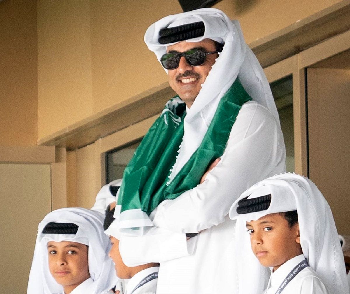 واکنش جنجالی امیرقطر به پیروزی عربستان بر آرژانتین+فیلم