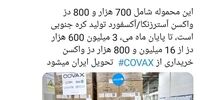 اولین محموله واکسن کرونا به تهران رسید


