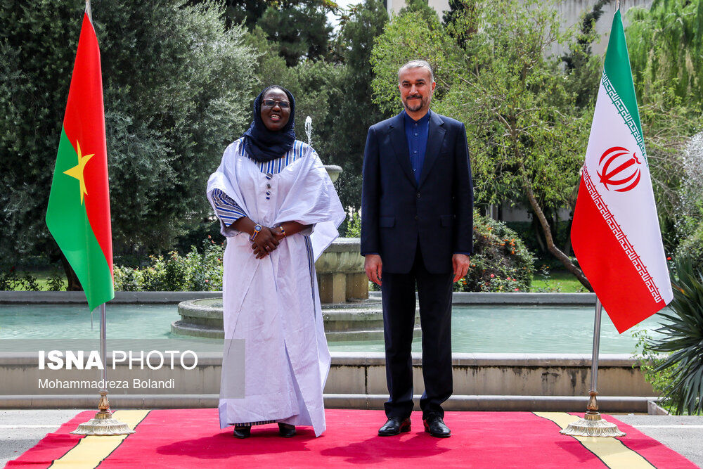 ژست‌ جالب امیر‌عبداللهیان در مقابل وزیر خارجه زن کشور آفریقایی+ عکس