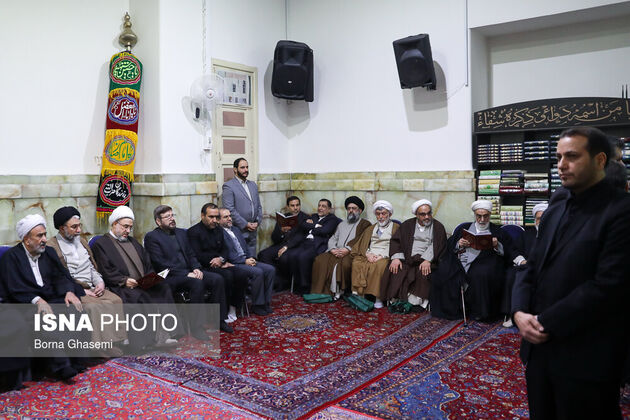 مراسم ختم هاشمی شاهرودی در مسجد ارگ