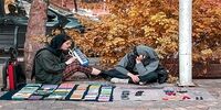 تصویری عجیب و تأمل برانگیز از استایل دختران دستفروش+عکس