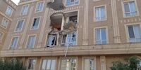 سقوط هولناک جرثقیل بر روی ساختمانی در تهران + جزئیات