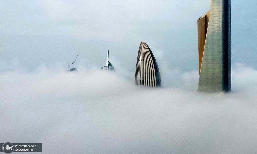 کویت غرق در مه!+عکس