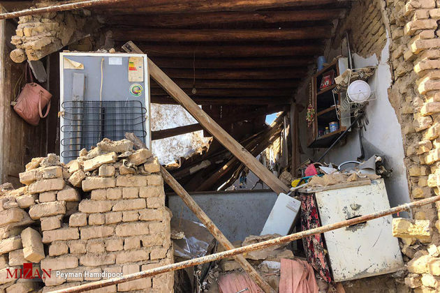 خسارات زلزله 5/7 ریشتری در روستاهای بجنورد