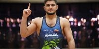 مدال طلای ابوالفضل رحمانی برای کشتی آزاد ایران 