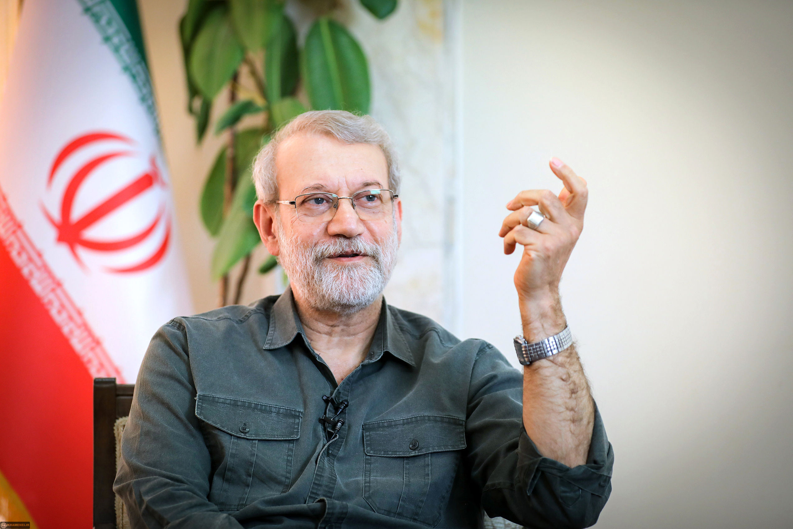 لاریجانی: راه مذاکره با آمریکا بسته نیست / آنها فقط حرف می زنند و پای میز مذاکره نمی‌آیند!