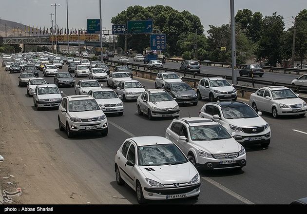 ترافیک سنگین در جاده چالوس و اتوبان قزوین
