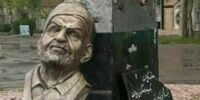 تخریب تندیس شهریار باحضور عضو شورای شهر 