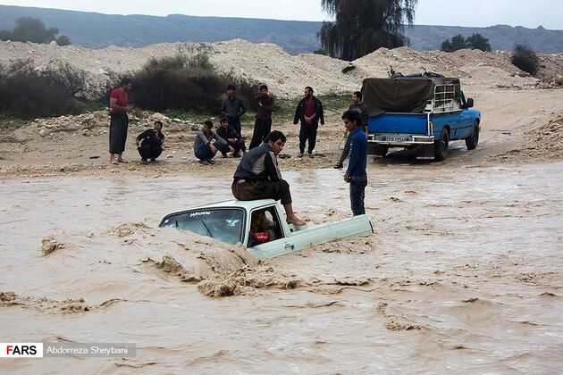 سیل در فارس و هرمزگان