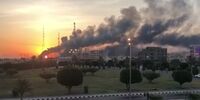 اولین تصاویر منتشر شده از حمله یمن به آرامکو
