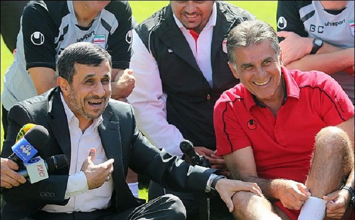 سند تصویری از  علاقه احمدی نژاد به تیم استقلال 