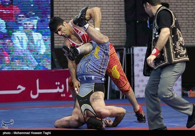 مسابقات کشتی پهلوانی در مشهد