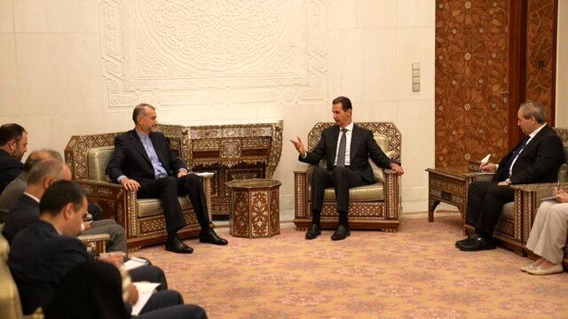 رایزنی امیرعبداللهیان با «بشار اسد» در دمشق