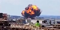 لحظه سقوط یک جنگنده در اسپانیا+فیلم