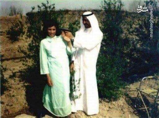 شوخی ترسناک صدام با زنش+ عکس
