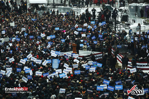 نخستین گردهمایی انتخاباتی «برنی سندرز» در بروکلین نیویورک؛