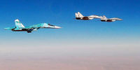 بمباران مواضع تروریست‌ها توسط جنگنده‌های سوری و روسی