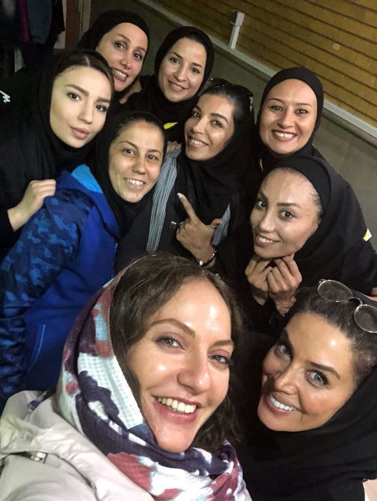 حضور مهناز افشار در بازی دوستانه تیم ملی فوتسال ایران و اوکراین در تهران+عکس