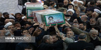 تصاویری از مراسم تشییع وزیر اطلاعات، همسر و دخترش/ چه کسی بر پیکر وزیر اطلاعات نماز خواند؟