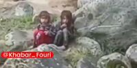 نجات دو کودک گرفتار در طغیان یک رودخانه + فیلم