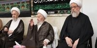 آیات عظام مکارم شیرازی و سبحانی در مراسم روز عاشورا +عکس