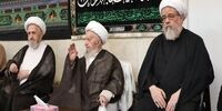 آیات عظام مکارم شیرازی و سبحانی در مراسم روز عاشورا +عکس