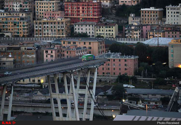 ریزش پل در ایتالیا