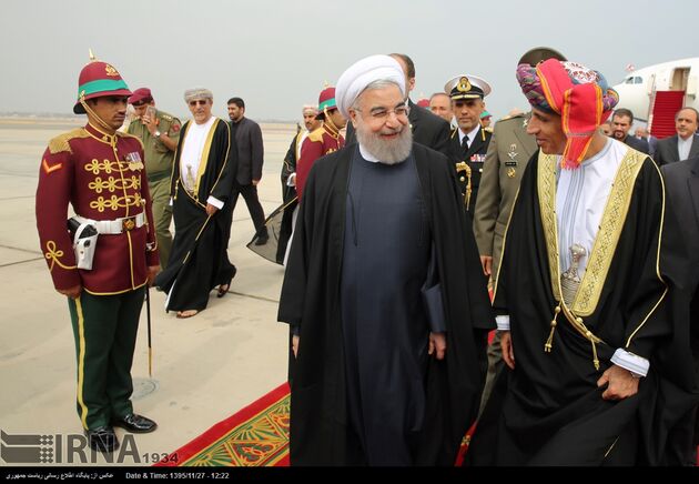 ورود رئیس جمهوری به عمان